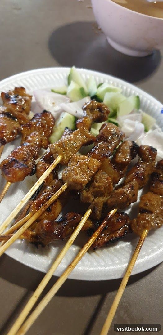 Grilled Meat Skewers with Cucumber and Onion