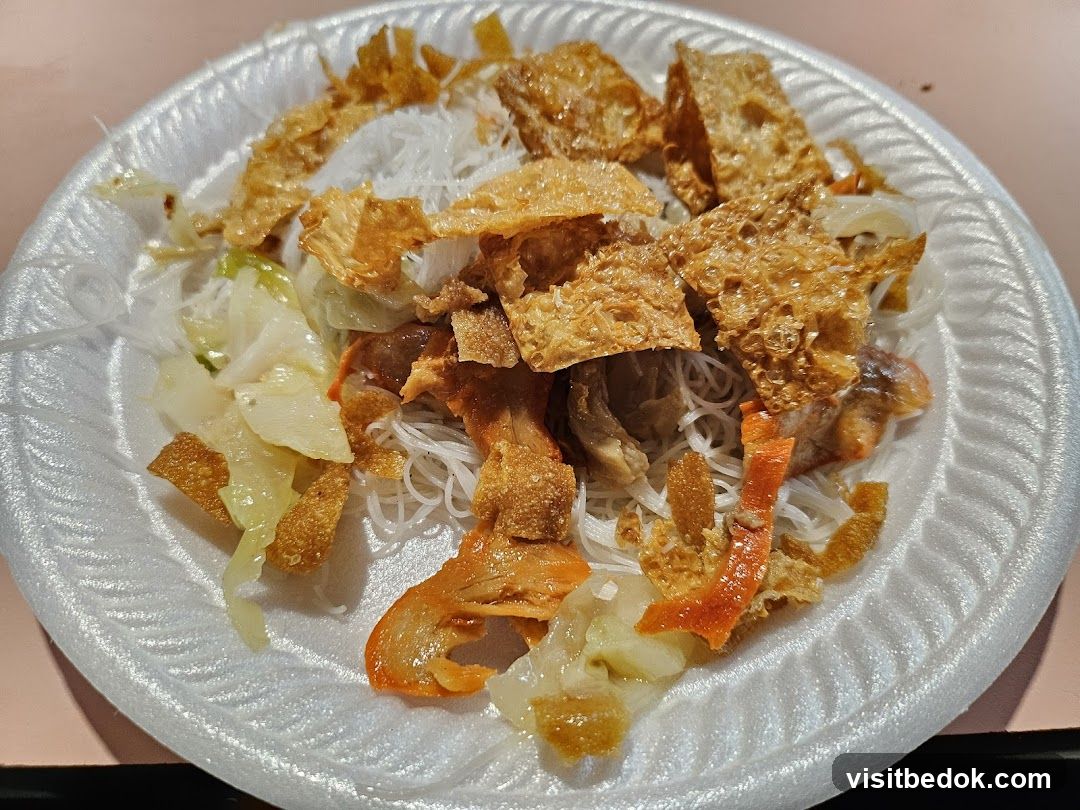 Noodle Dish with Crispy Tofu Skin
