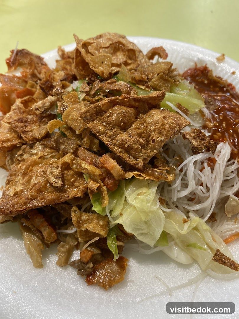 Noodle Dish with Crispy Toppings