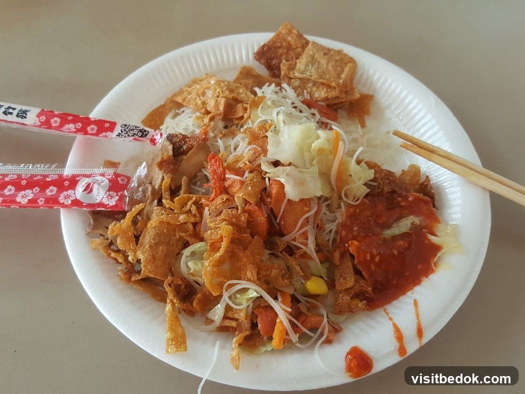 Noodle Dish with Crispy Toppings