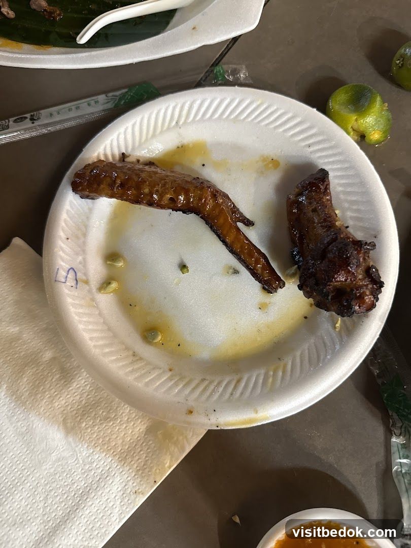 Leftover Chicken Wings and Lime Wedges