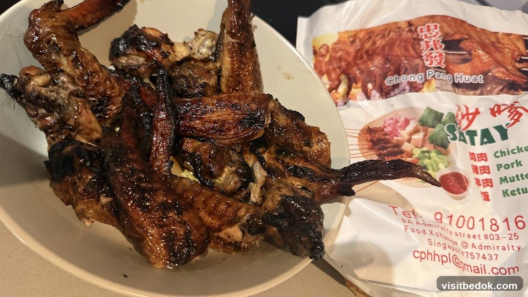 Grilled Chicken Wings and Satay Packaging