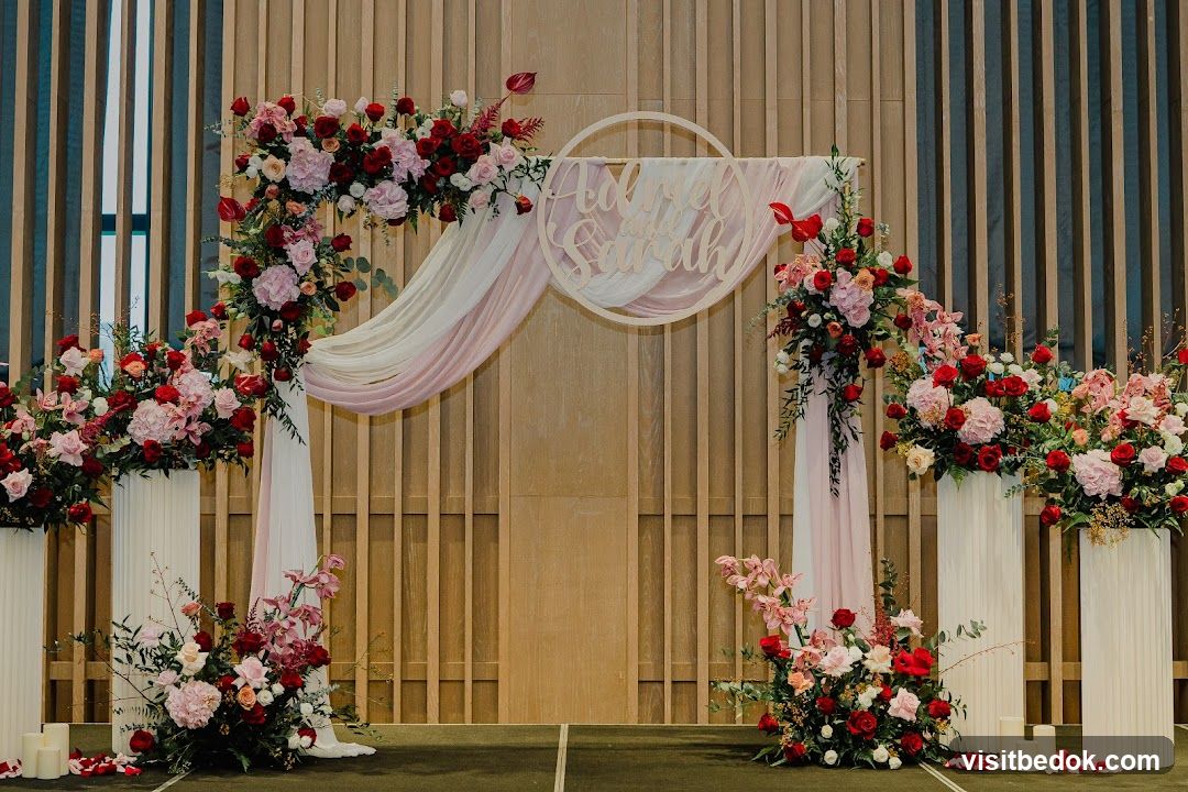Wedding Arch with Floral Arrangements