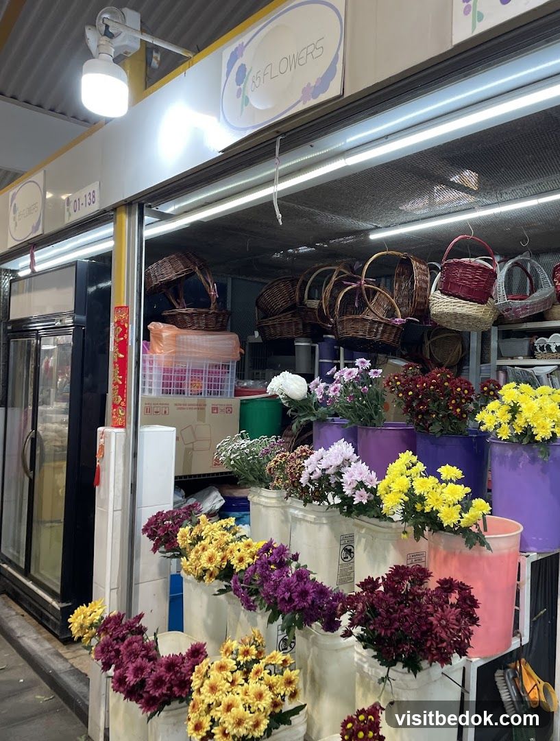 Flower Stall with Baskets