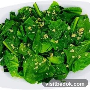 Steamed Greens with Garlic
