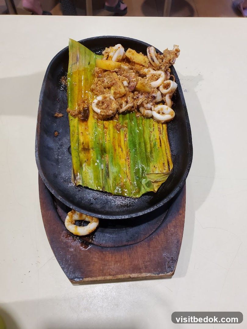 Sizzling Squid Dish