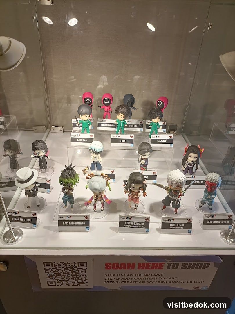 Display of Anime Figurines