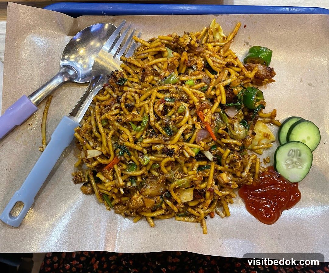 Fried Noodles with Condiments