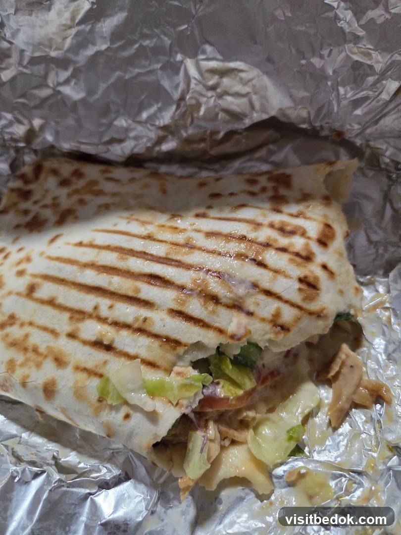 Grilled Wrap with Salad