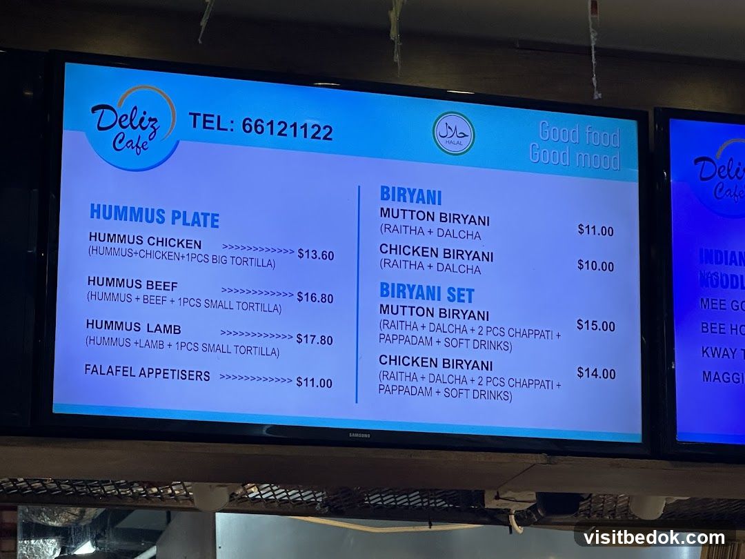 Deliz Cafe Menu