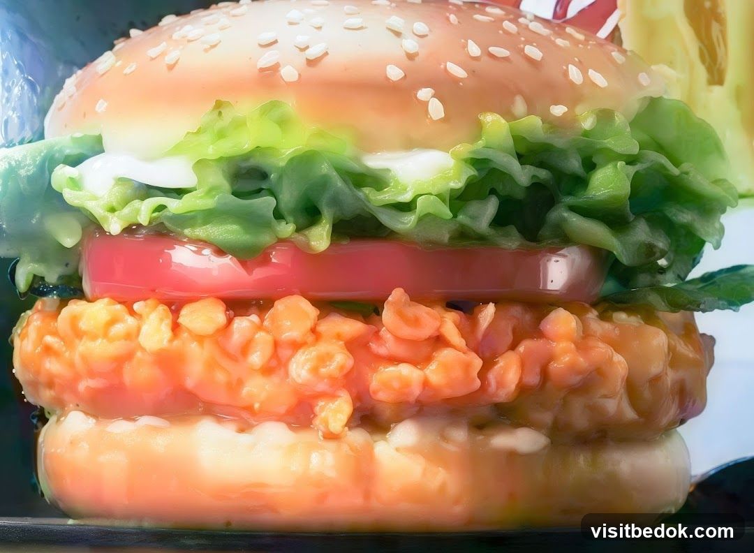 Burger with Lettuce and Tomato