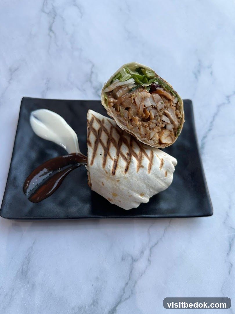 Chicken Wrap with Sauces