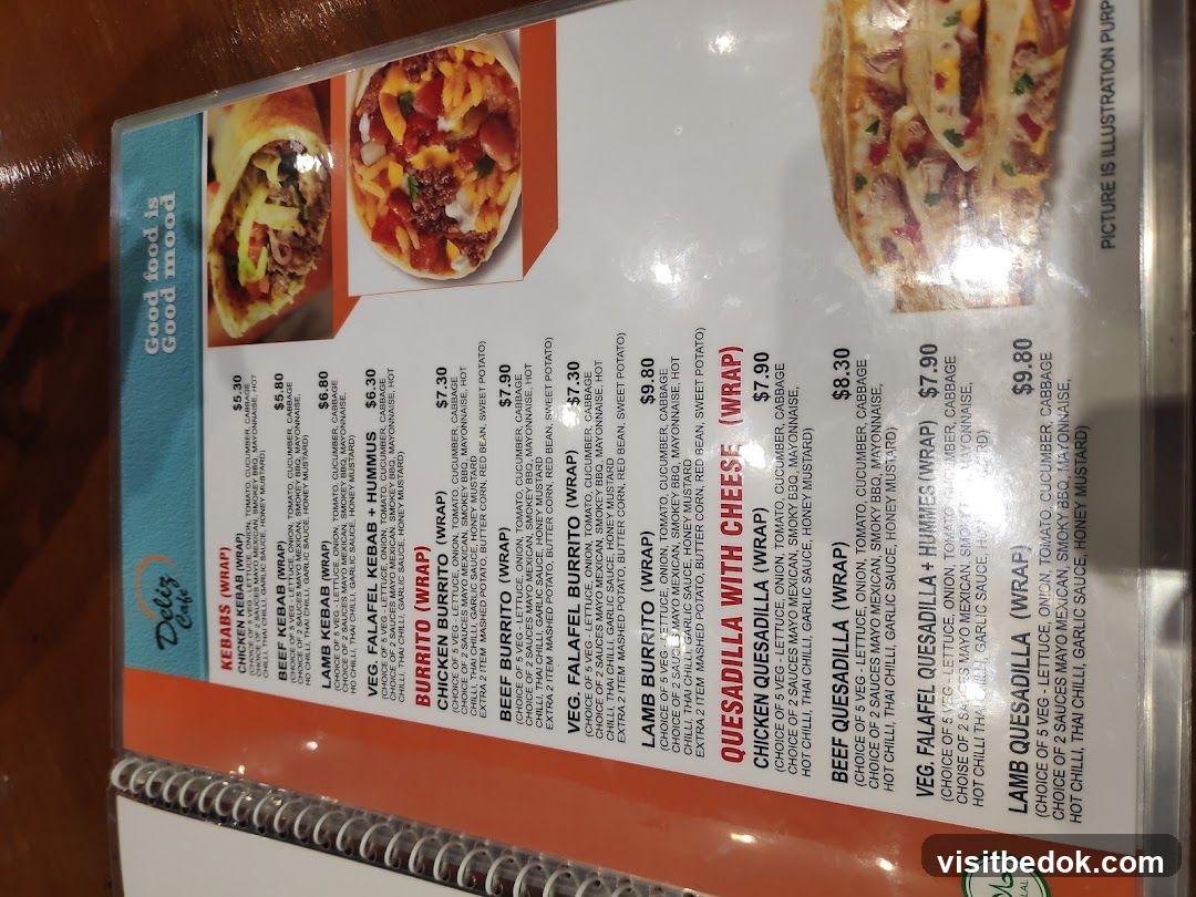 Deliz Cafe Menu