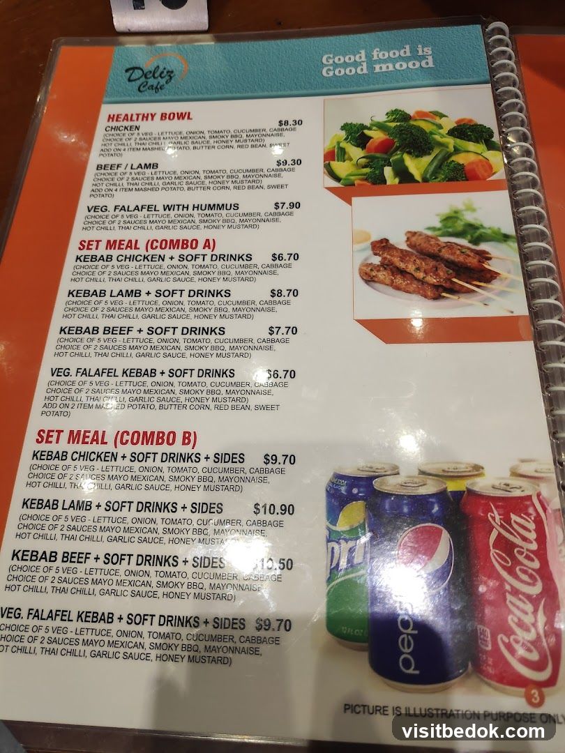 Deliz Cafe Menu