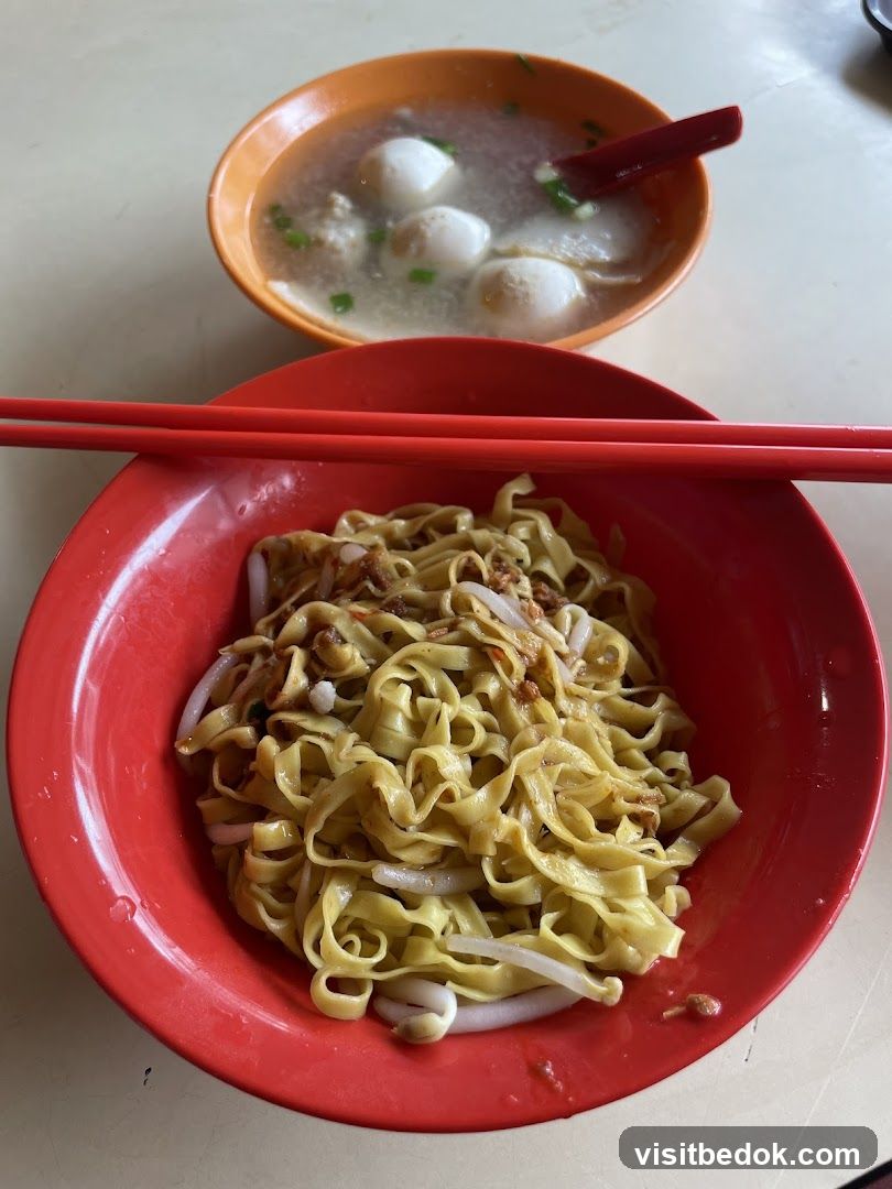 Noodles and Fish Ball Soup