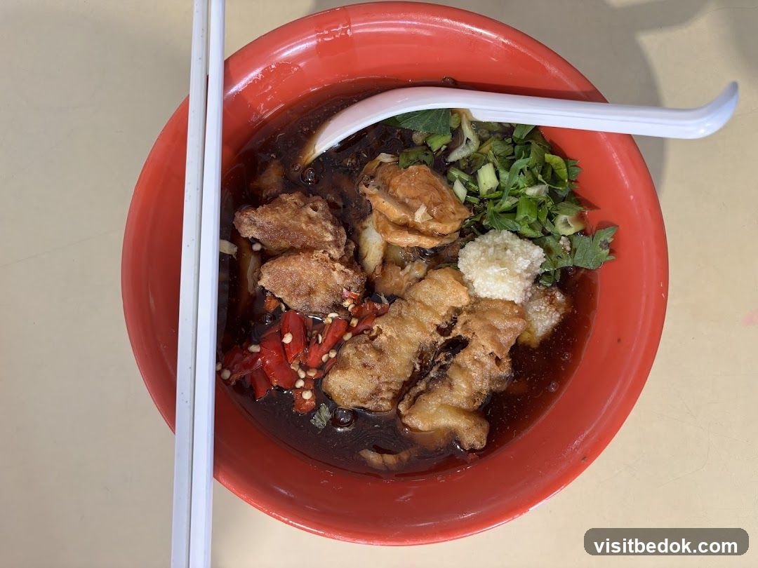 Noodle Soup with Fried Items