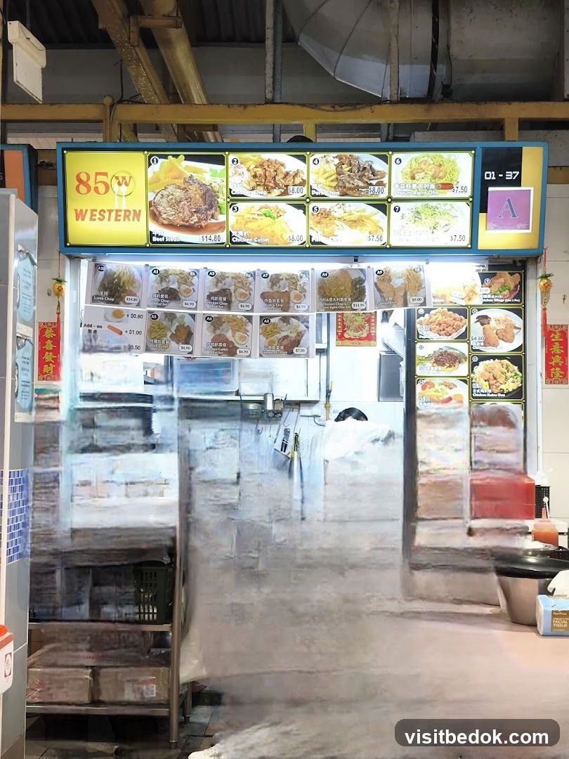 85W Western Menu