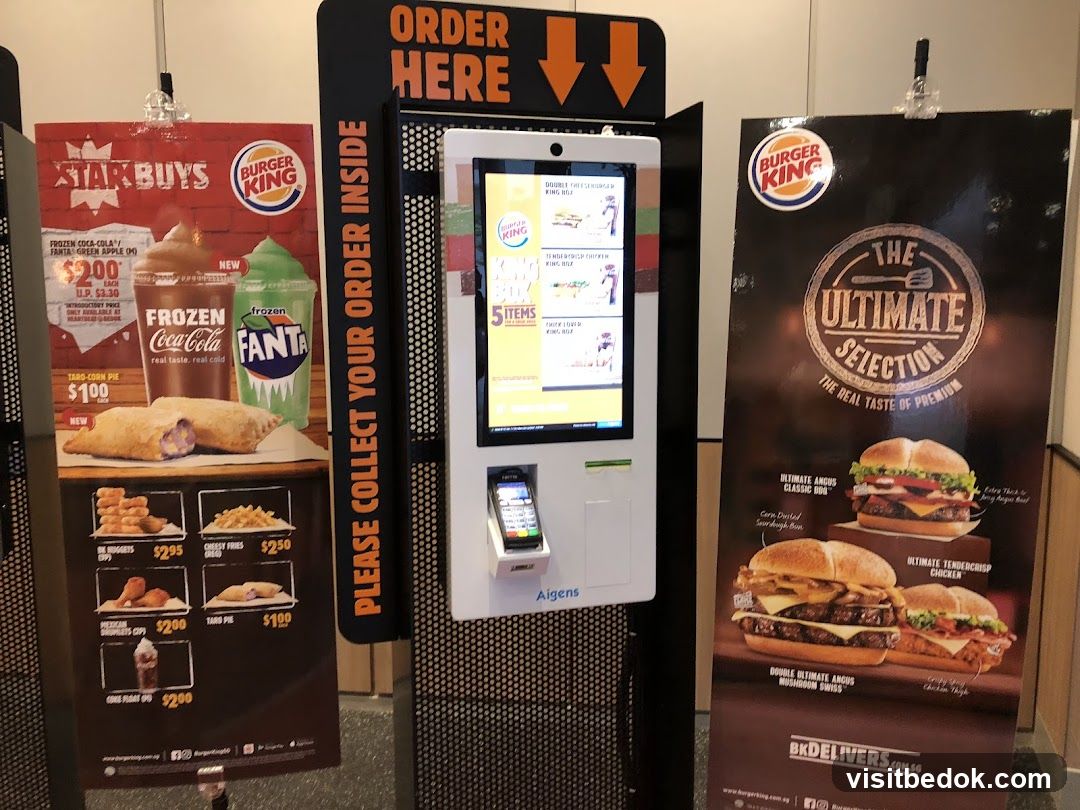 Burger King Order Kiosk and Advertisements