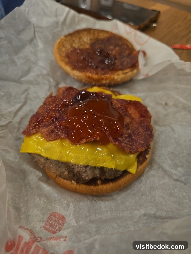 Burger with Bacon and Cheese