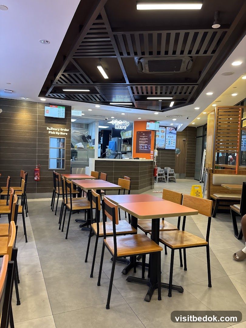 Restaurant Interior with Tables and Chairs