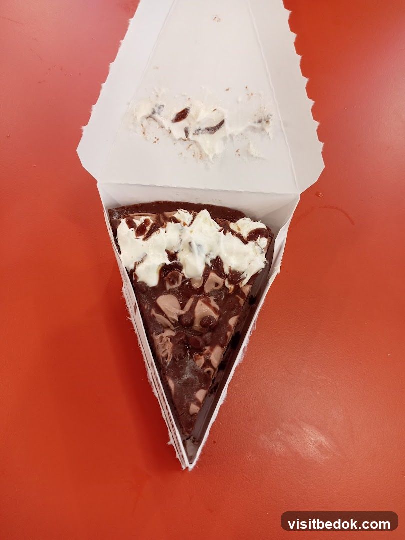 Chocolate Brownie with Whipped Cream