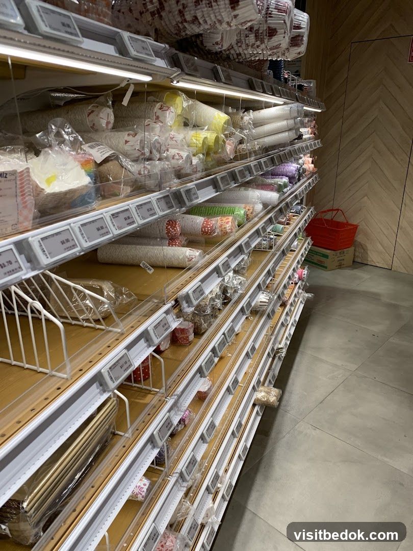 Baking Supplies on Shelves