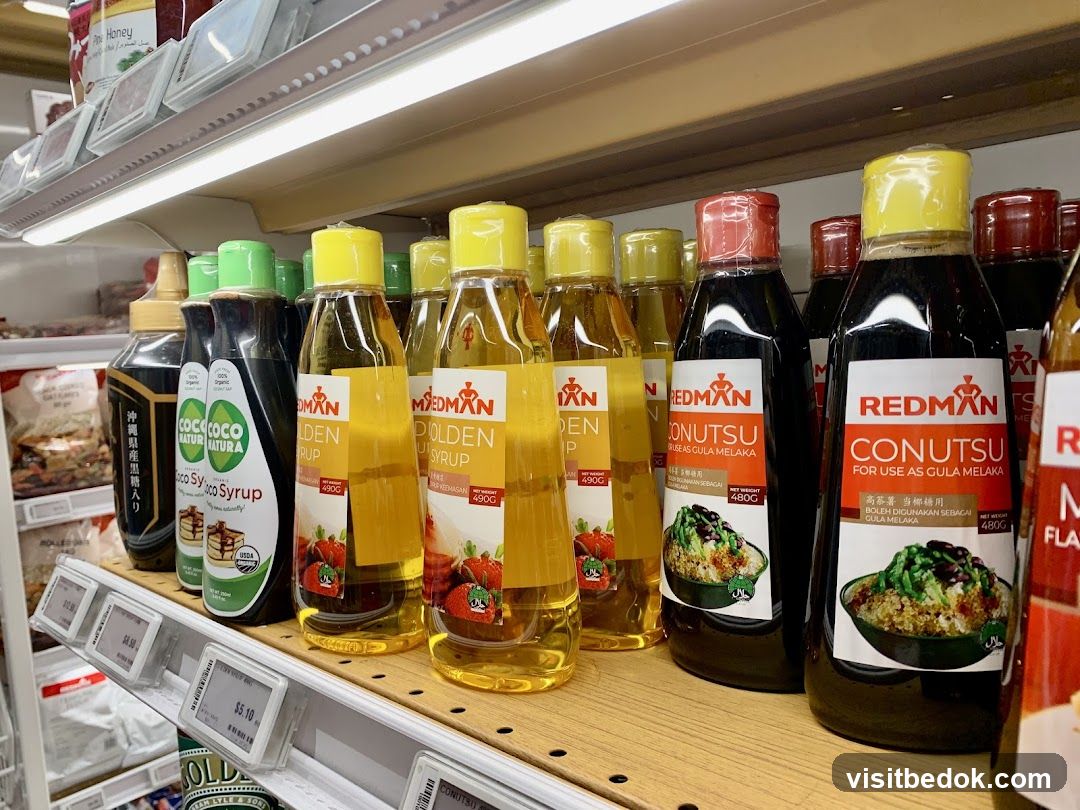 Condiments on a Shelf