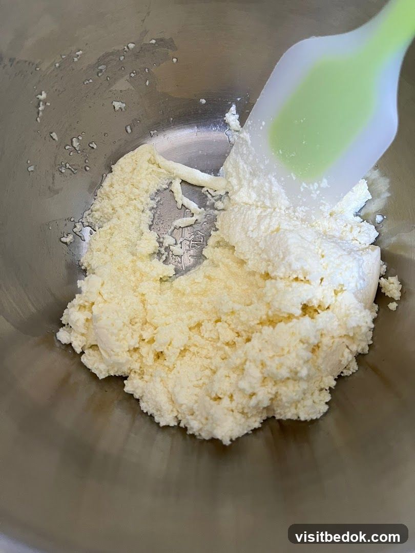 Cream Cheese in Mixing Bowl