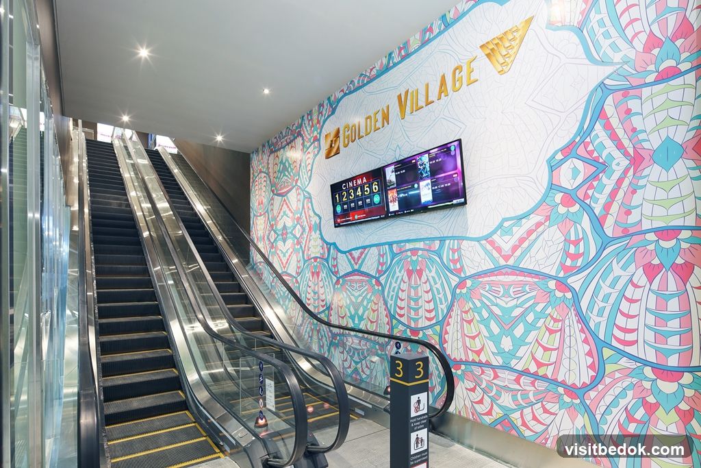 Golden Village Cinema Escalator