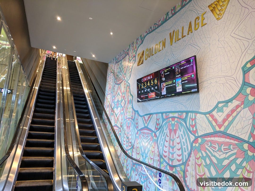 Golden Village Cinema Escalators