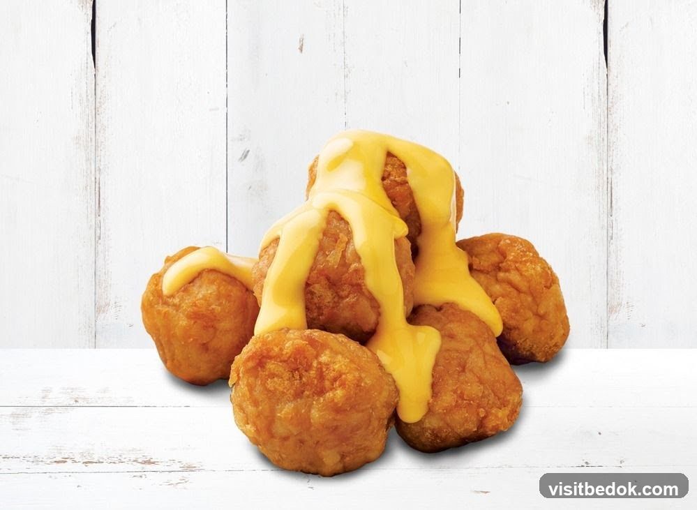 Cheese-covered fried balls