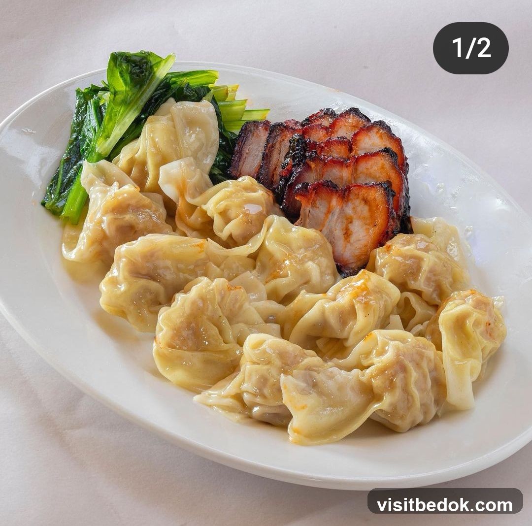 Wonton and Char Siu Plate