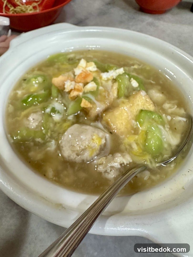 Soup with Meatballs and Vegetables