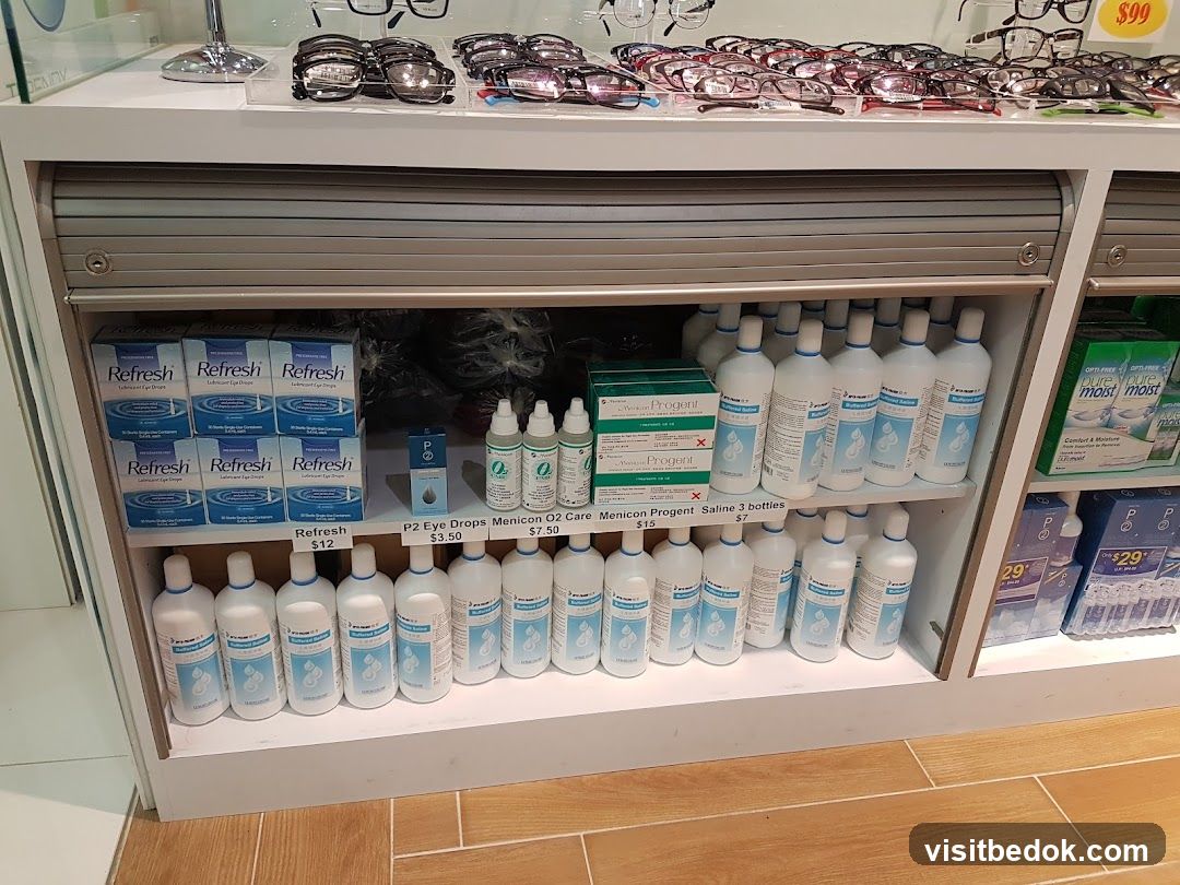 Eyewear and Contact Lens Solutions Display
