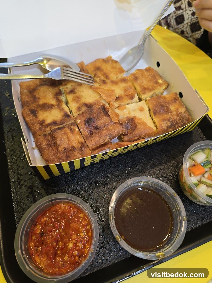 Martabak with Condiments