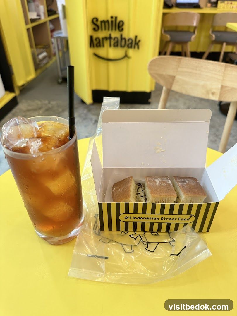 Martabak and Iced Tea