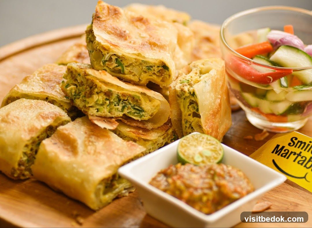 Martabak with Condiments