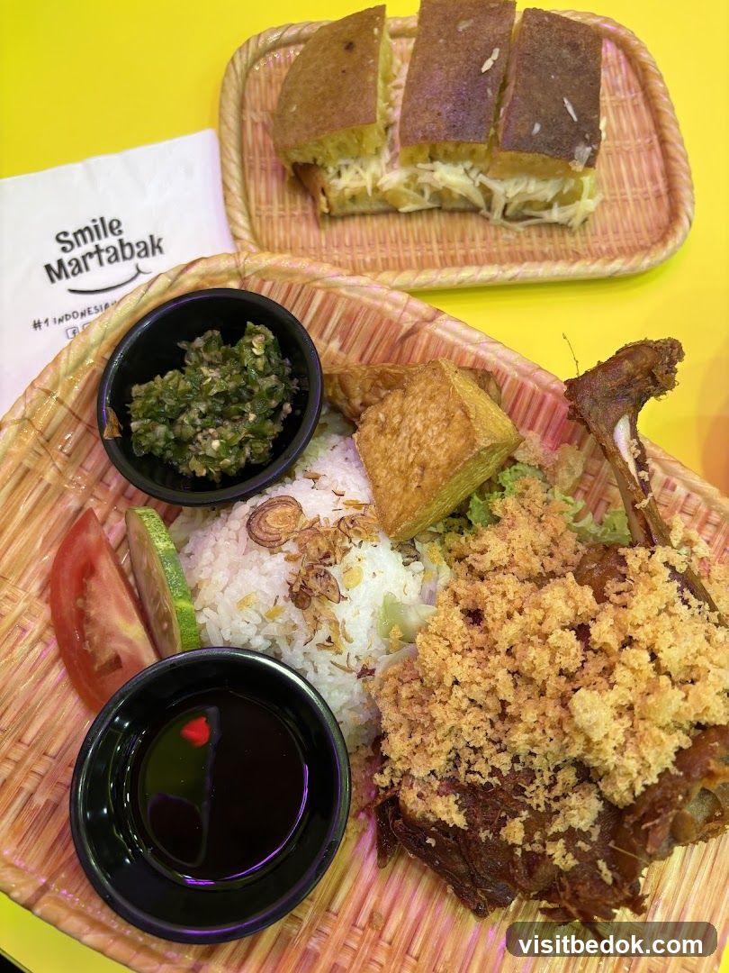 Martabak and Fried Duck Rice