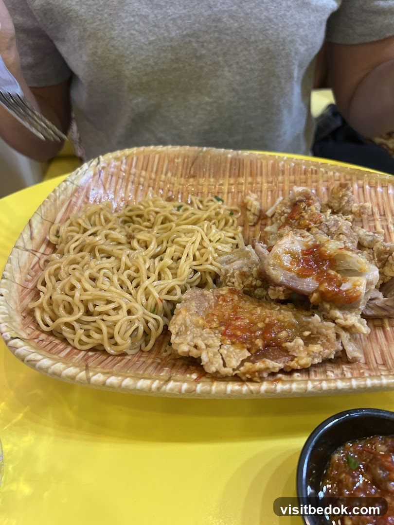 Noodles and Fried Chicken