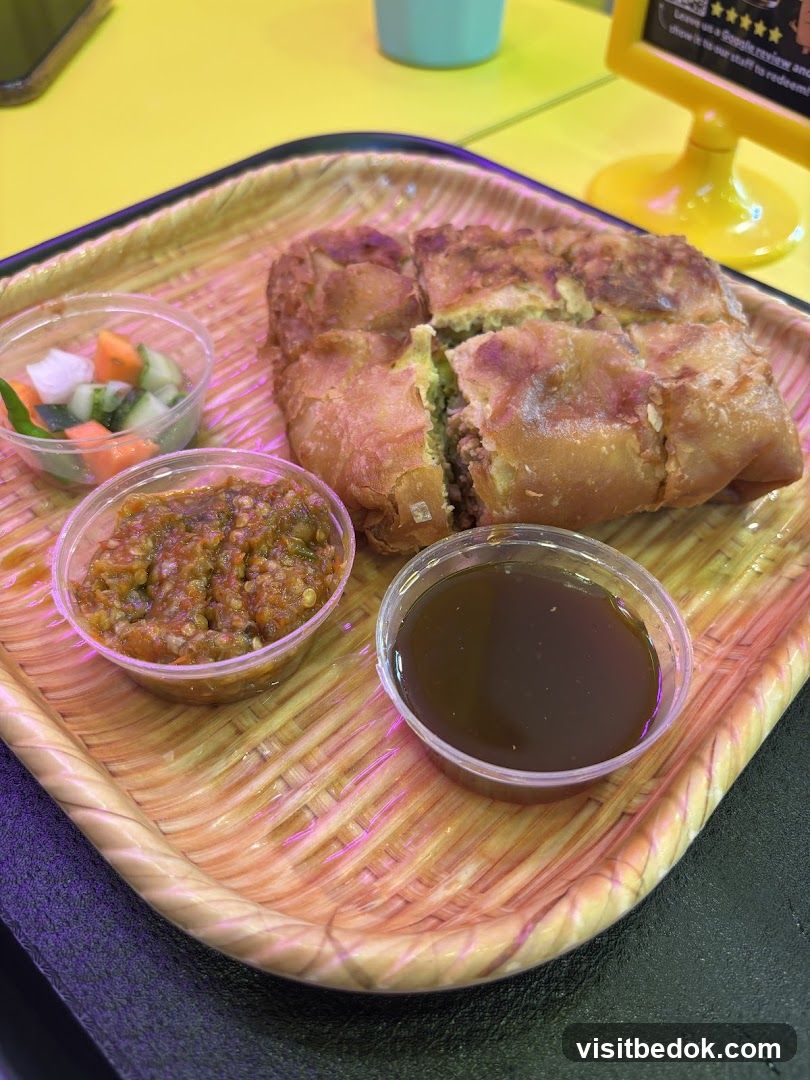 Martabak with Condiments