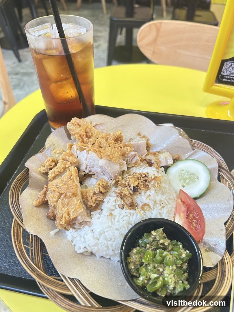 Fried Chicken Rice Plate