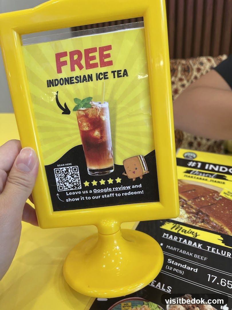 Free Indonesian Ice Tea Promotion