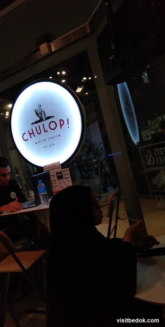 Restaurant Interior with Signage