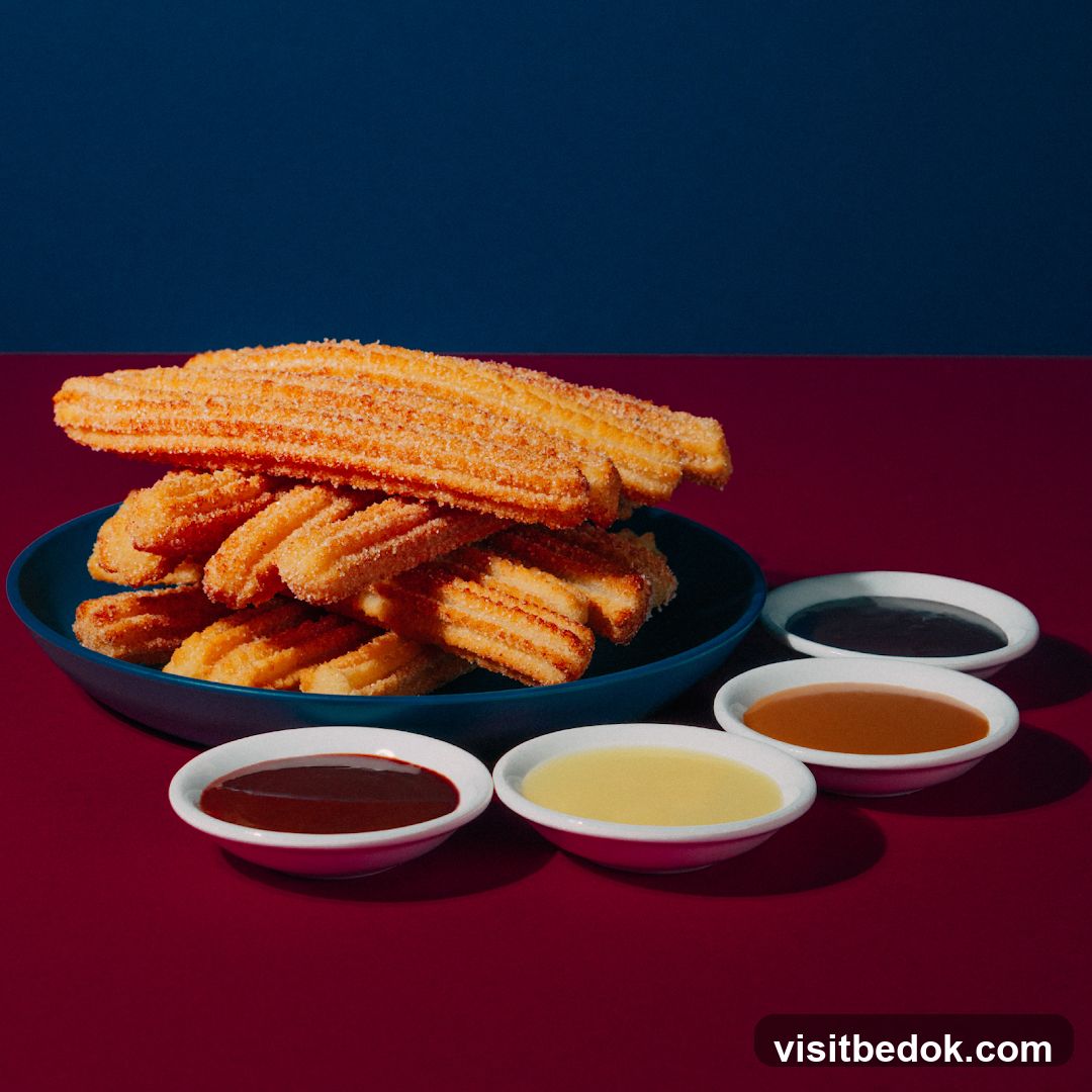 Churros with Dipping Sauces