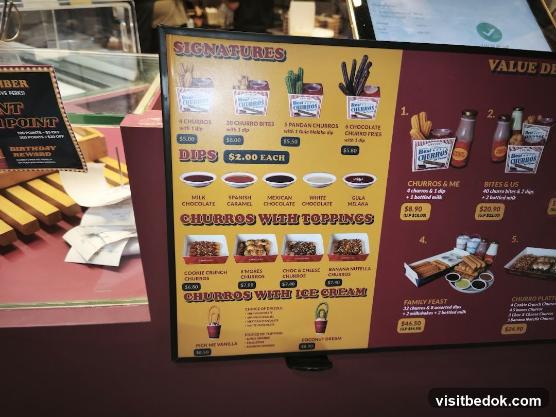 Best Churros Menu