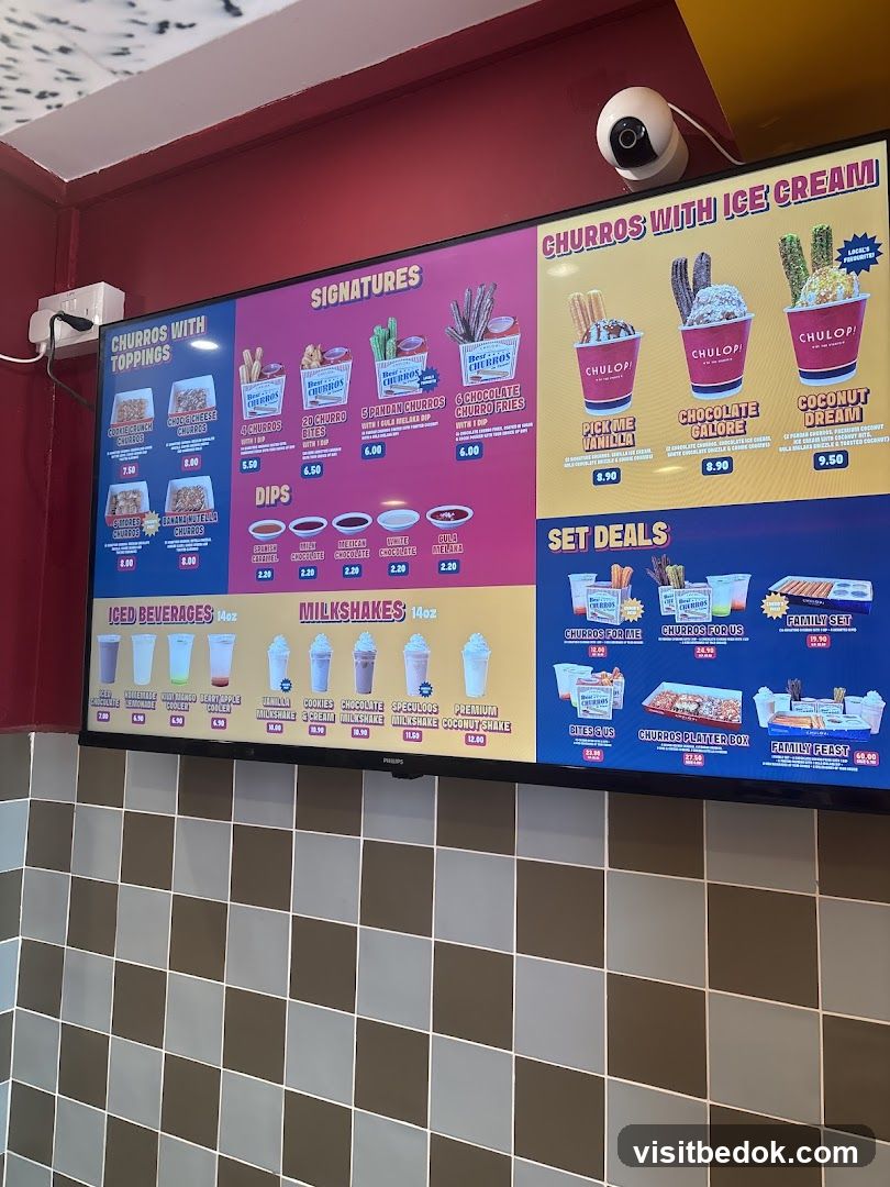 Churros Menu