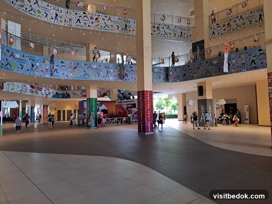 Indoor Atrium with Banners