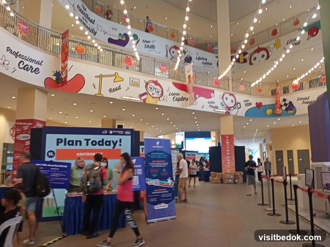Indoor event with informational booths