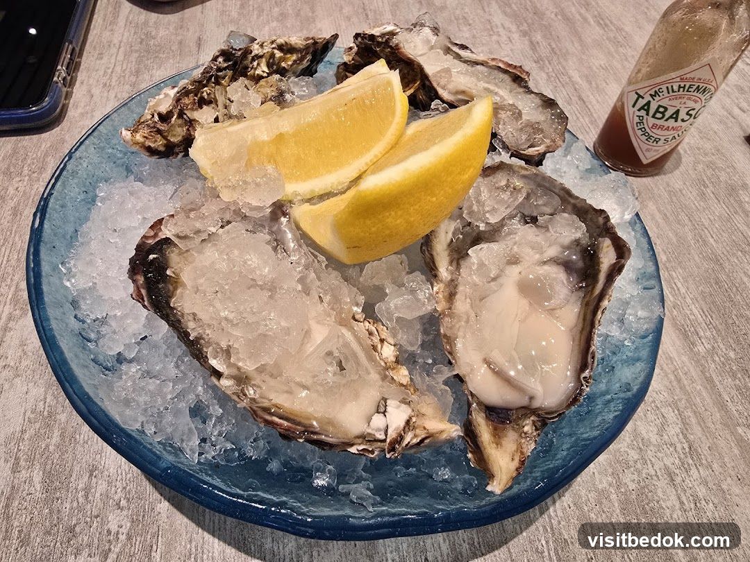 Oysters with Lemon and Tabasco