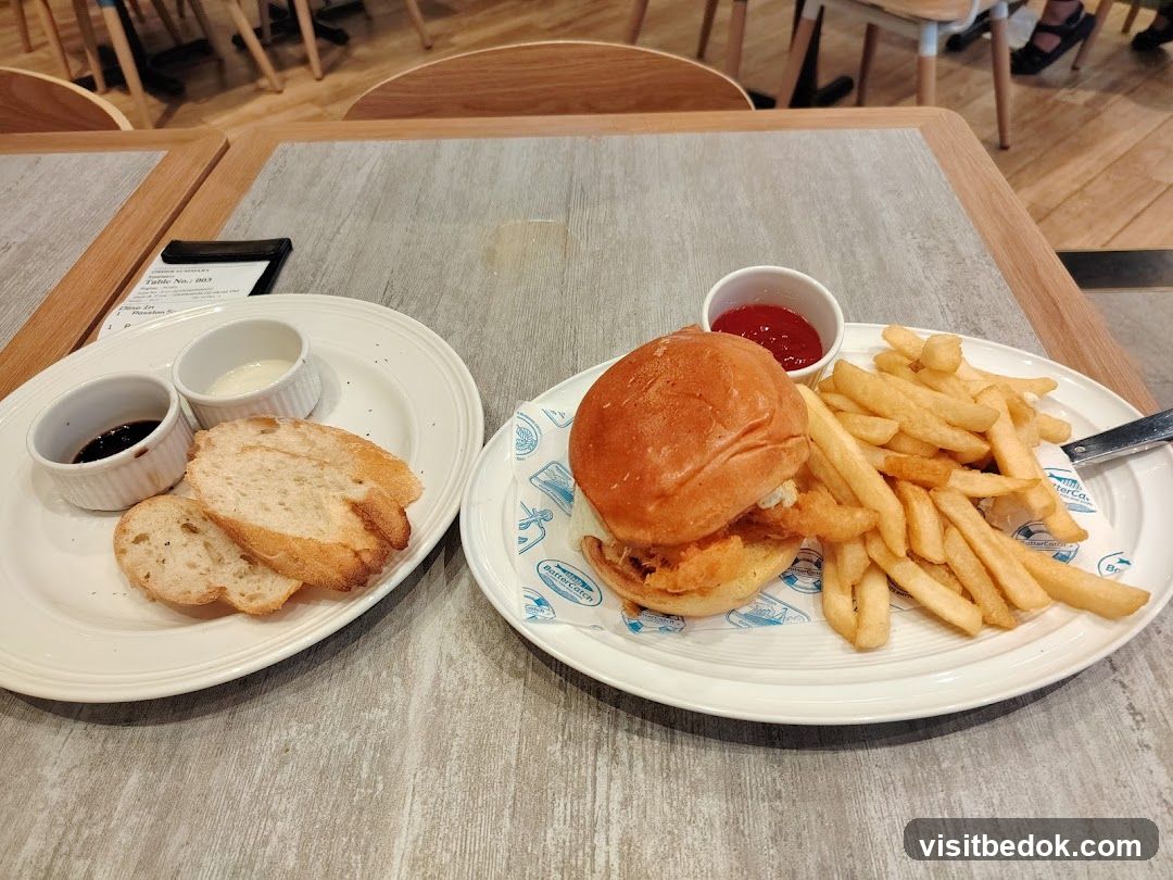 Burger and Fries